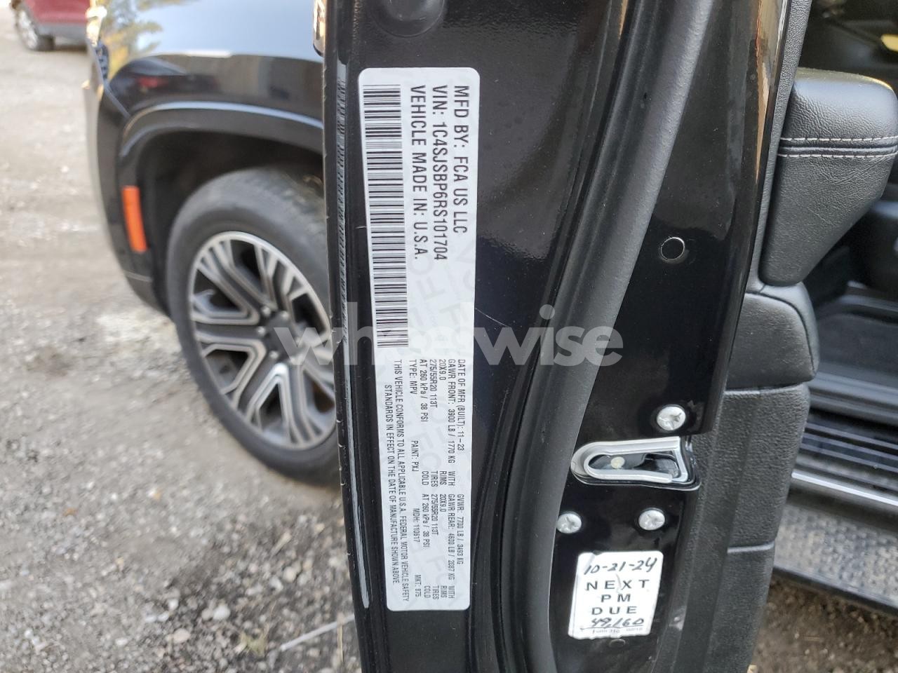 Photo 13 of 2024 JEEP WAGONEER L SERIES II (VIN 1C4SJSBP6RS101704)