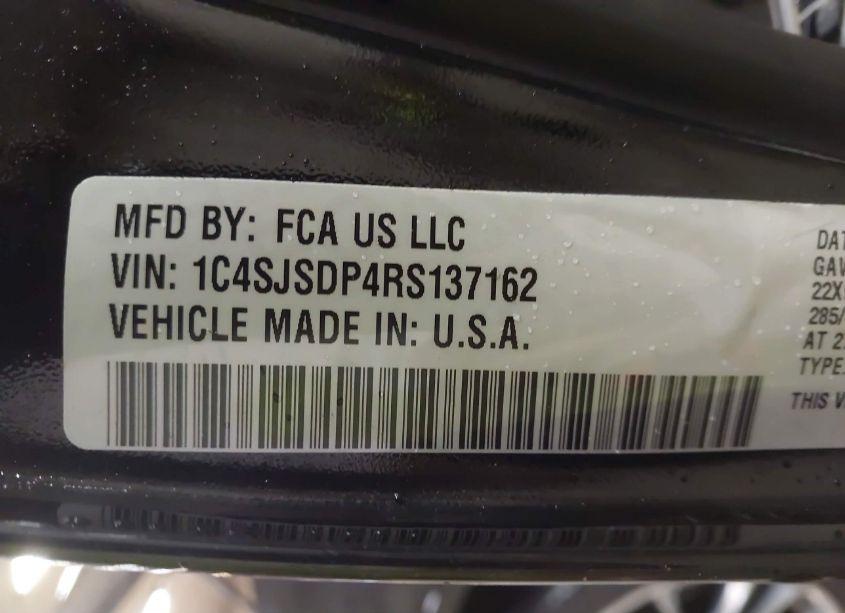 Photo 9 of 2024 Jeep Wagoneer L SERIES III 4X4 (VIN 1C4SJSDP4RS137162)