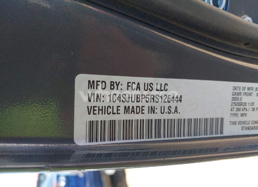 Photo 9 of 2024 Jeep Wagoneer SERIES II 4X2 (VIN 1C4SJUBP5RS126444)