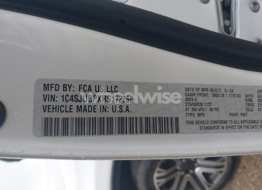 Photo 9 of 2024 Jeep Wagoneer SERIES II 4X2 (VIN 1C4SJUBPXRS172268)