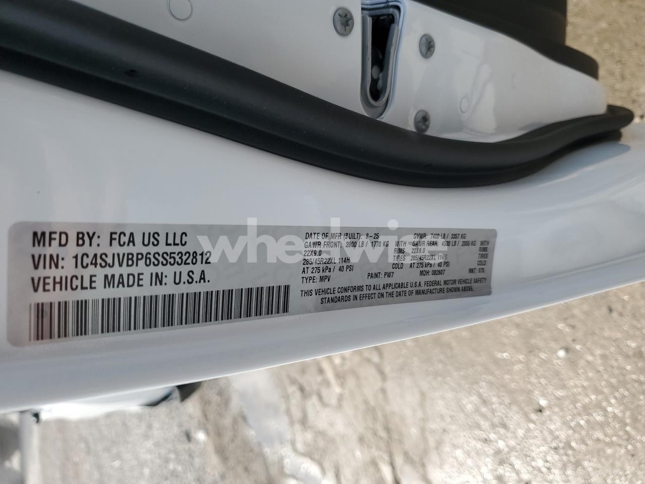 Photo 13 of 2025 JEEP WAGONEER SERIES II (VIN 1C4SJVBP6SS532812)