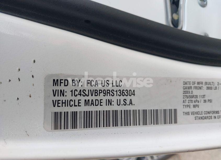 Photo 9 of 2024 Jeep Wagoneer SERIES II 4X4 (VIN 1C4SJVBP9RS136304)