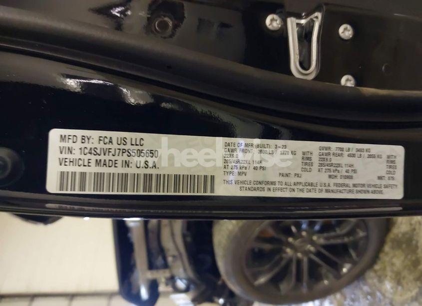 Photo 9 of 2023 Jeep Grand WAGONEER OBSIDIAN 4X4 (VIN 1C4SJVFJ7PS505650)