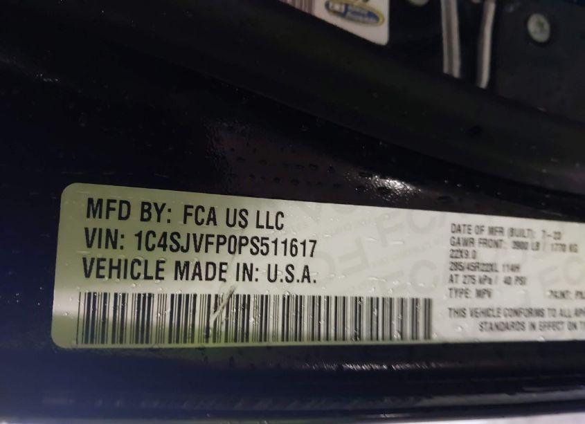 Photo 9 of 2023 Jeep Grand WAGONEER SERIES II 4X4 (VIN 1C4SJVFP0PS511617)