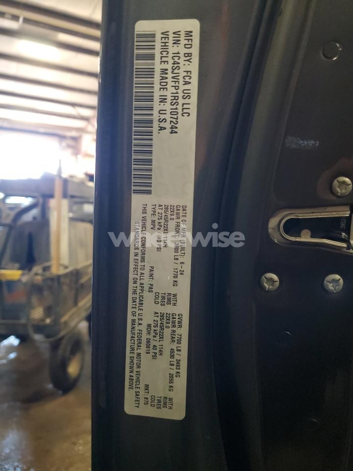 Photo 14 of 2024 JEEP GRAND WAGONEER SERIES II (VIN 1C4SJVFP1RS107244)