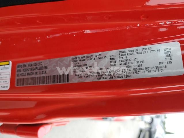 Photo 5 of 2023 JEEP GLADIATOR SPORT (VIN 1C6HJTAG4PL503155)