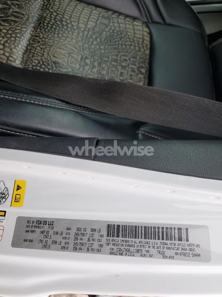 Photo 12 of 2020 JEEP GLADIATOR SPORT (VIN 1C6HJTAG6LL119873)