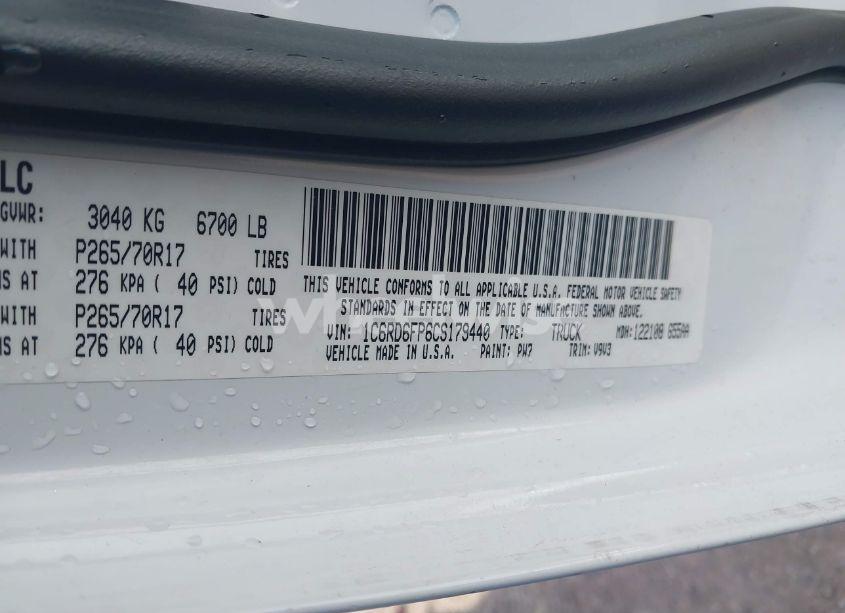 Photo 9 of 2012 Ram 1500 ST (VIN 1C6RD6FP6CS179440)