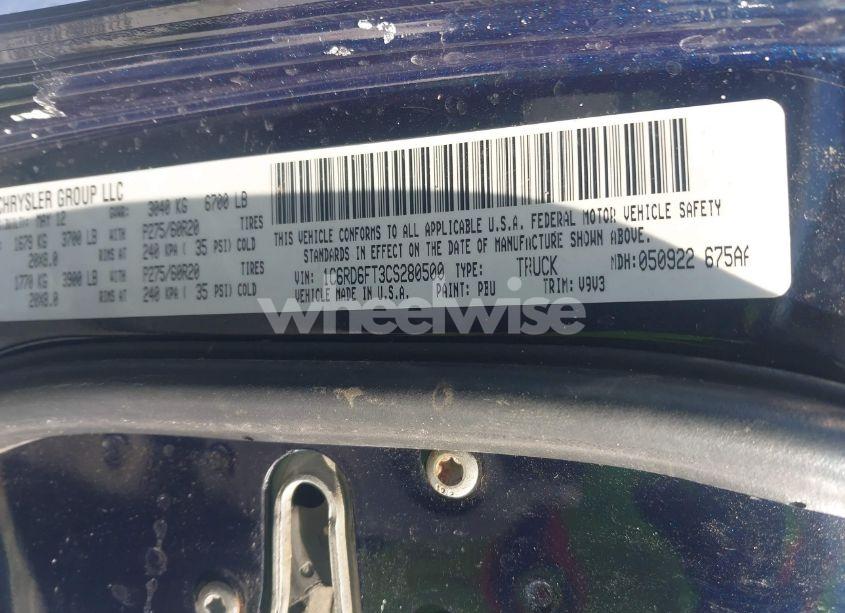 Photo 9 of 2012 Ram 1500 ST (VIN 1C6RD6FT3CS280500)