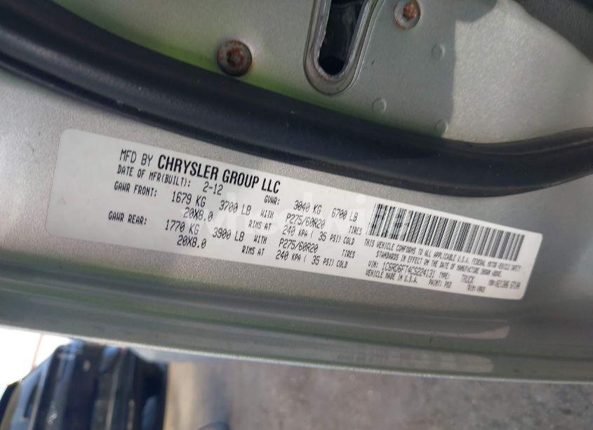 Photo 9 of 2012 Ram 1500 ST (VIN 1C6RD6FT4CS224131)