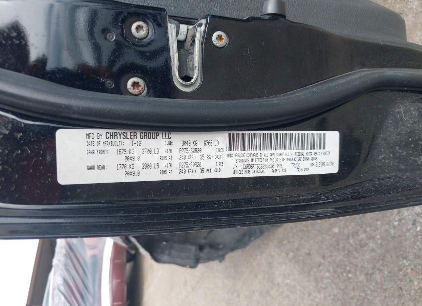 Photo 9 of 2012 Ram 1500 ST (VIN 1C6RD6FT6CS208030)