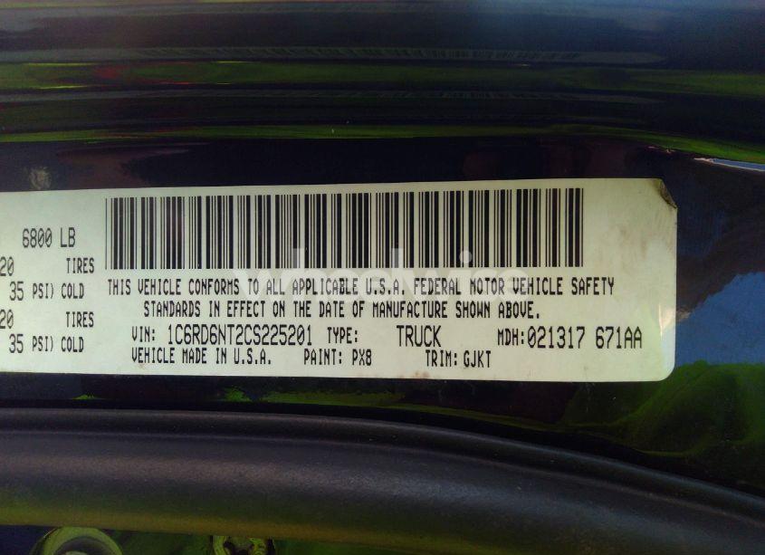 Photo 9 of 2012 Ram 1500 LARAMIE (VIN 1C6RD6NT2CS225201)