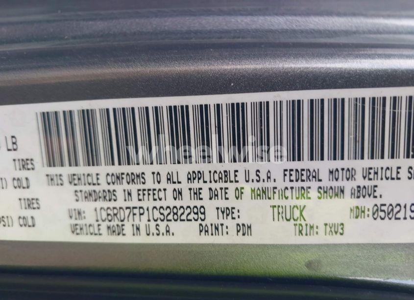 Photo 9 of 2012 Ram 1500 ST (VIN 1C6RD7FP1CS282299)