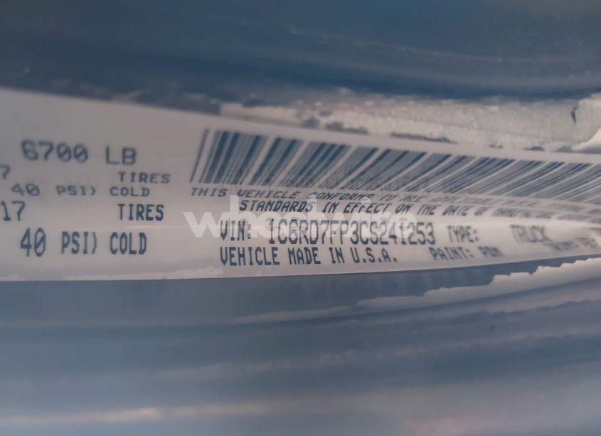 Photo 9 of 2012 Ram 1500 ST (VIN 1C6RD7FP3CS241253)