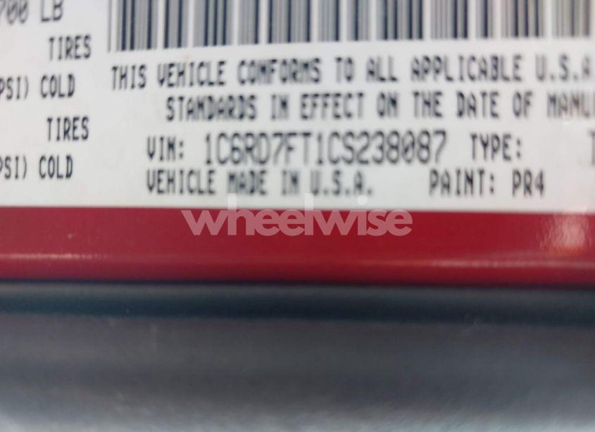 Photo 9 of 2012 Ram 1500 ST (VIN 1C6RD7FT1CS238087)