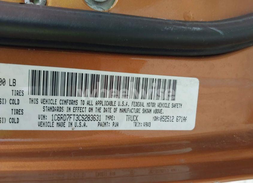 Photo 9 of 2012 Ram 1500 ST (VIN 1C6RD7FT3CS283631)