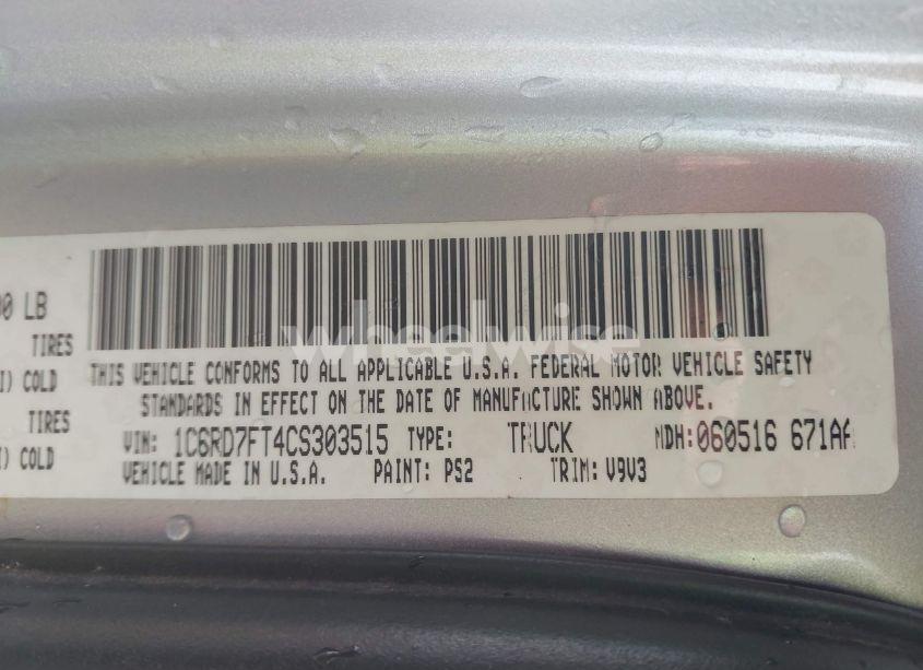Photo 9 of 2012 Ram 1500 ST (VIN 1C6RD7FT4CS303515)