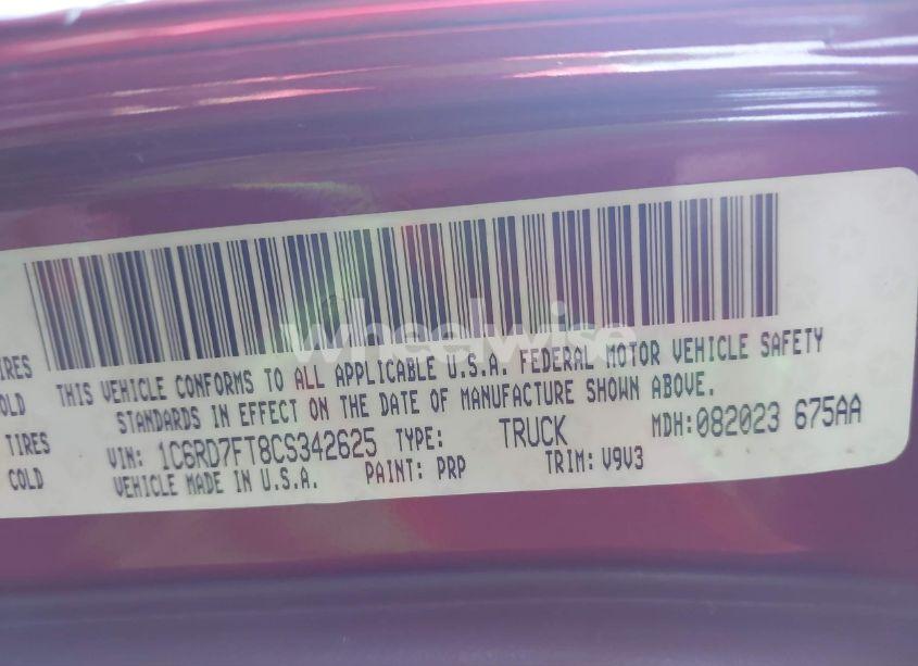 Photo 9 of 2012 Ram 1500 ST (VIN 1C6RD7FT8CS342625)