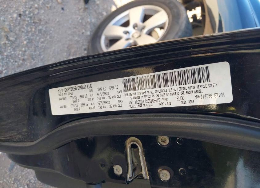 Photo 9 of 2012 Ram 1500 ST (VIN 1C6RD7FTXCS165415)