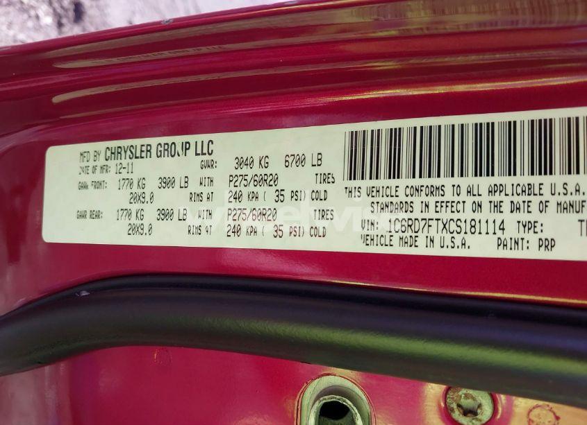 Photo 9 of 2012 Ram 1500 ST (VIN 1C6RD7FTXCS181114)