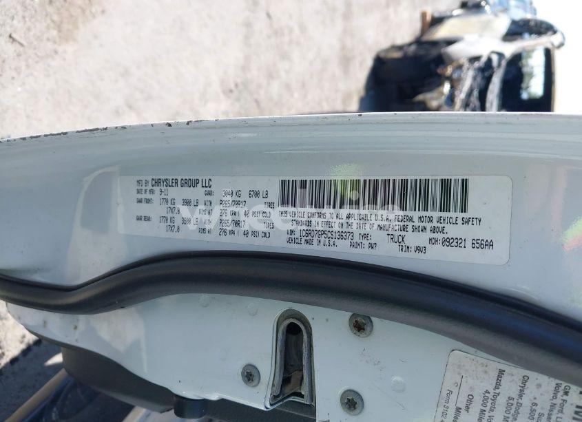 Photo 9 of 2012 Ram 1500 SLT (VIN 1C6RD7GP5CS136373)