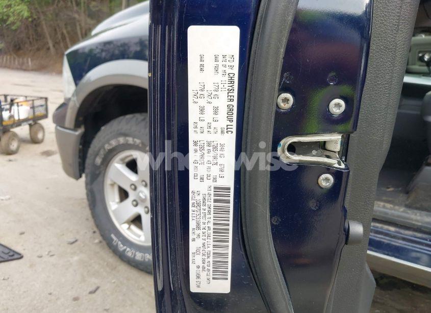 Photo 9 of 2012 Ram 1500 SLT (VIN 1C6RD7GT5CS160685)