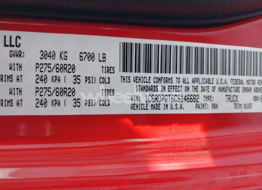 Photo 9 of 2012 Ram 1500 SLT (VIN 1C6RD7GT6CS146682)