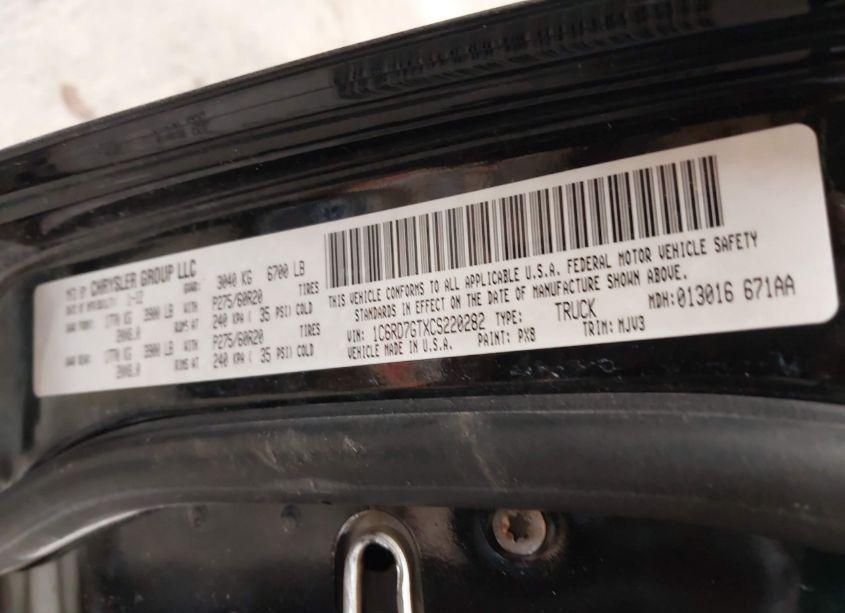 Photo 9 of 2012 Ram 1500 SLT (VIN 1C6RD7GTXCS220282)