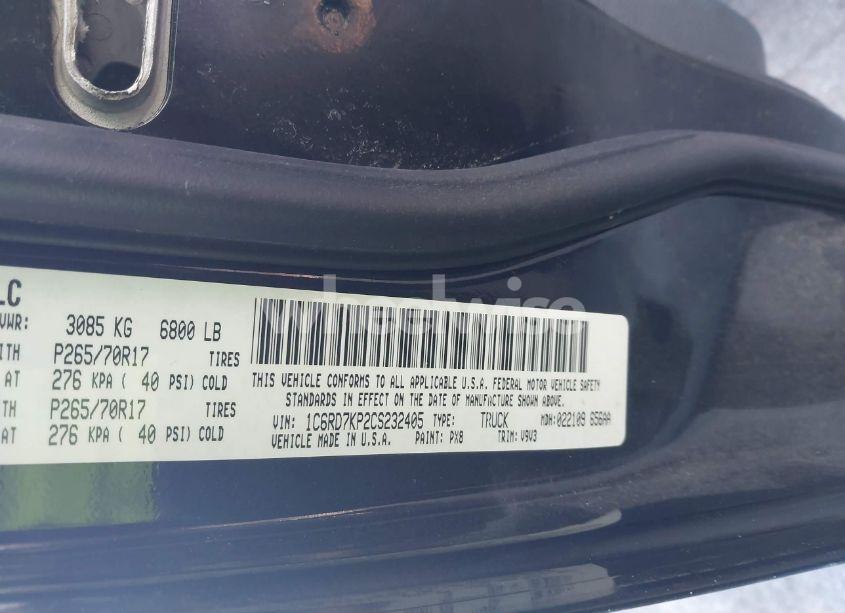 Photo 9 of 2012 Ram 1500 ST (VIN 1C6RD7KP2CS232405)