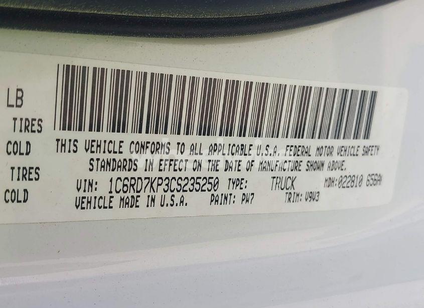 Photo 9 of 2012 Ram 1500 ST (VIN 1C6RD7KP3CS235250)
