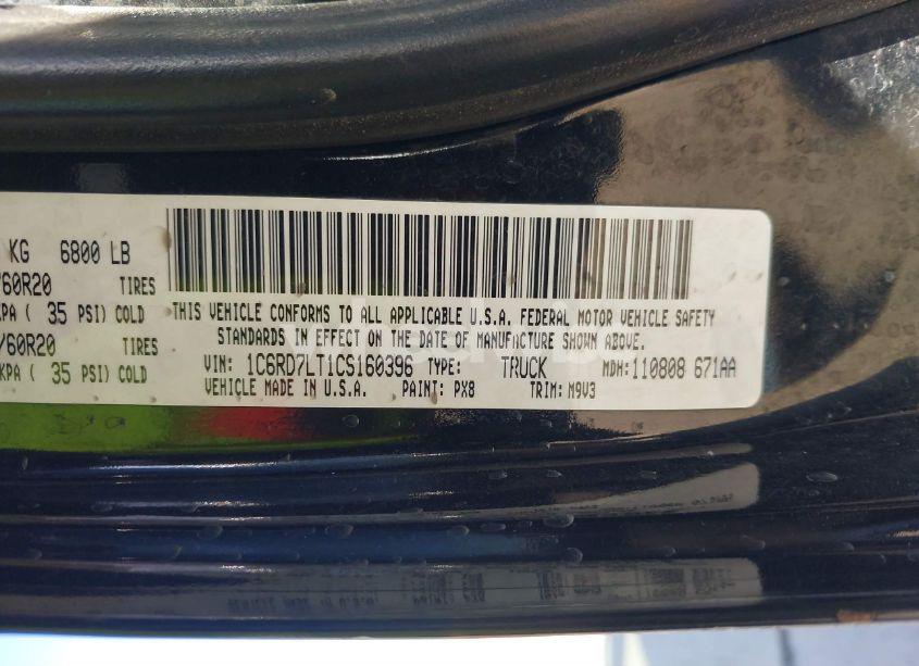 Photo 9 of 2012 Ram 1500 SLT (VIN 1C6RD7LT1CS160396)