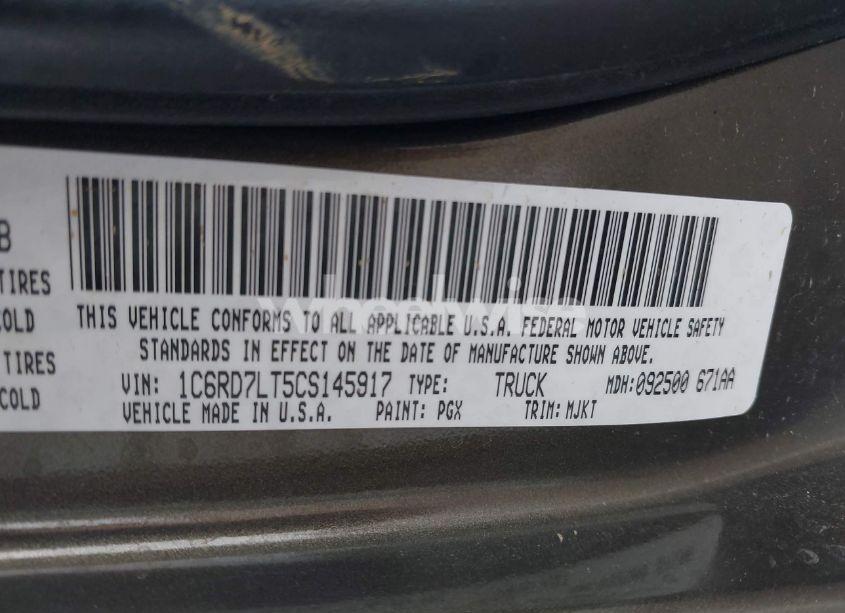 Photo 9 of 2012 Ram 1500 SLT (VIN 1C6RD7LT5CS145917)