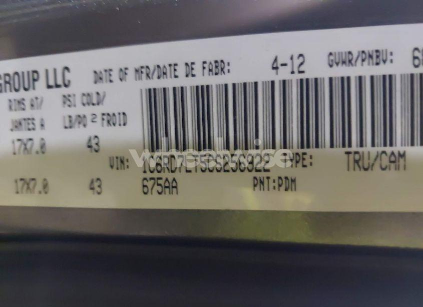 Photo 9 of 2012 Ram 1500 SLT (VIN 1C6RD7LT5CS256922)