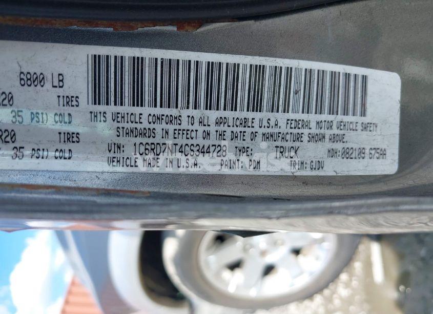 Photo 9 of 2012 Ram 1500 LARAMIE (VIN 1C6RD7NT4CS344728)