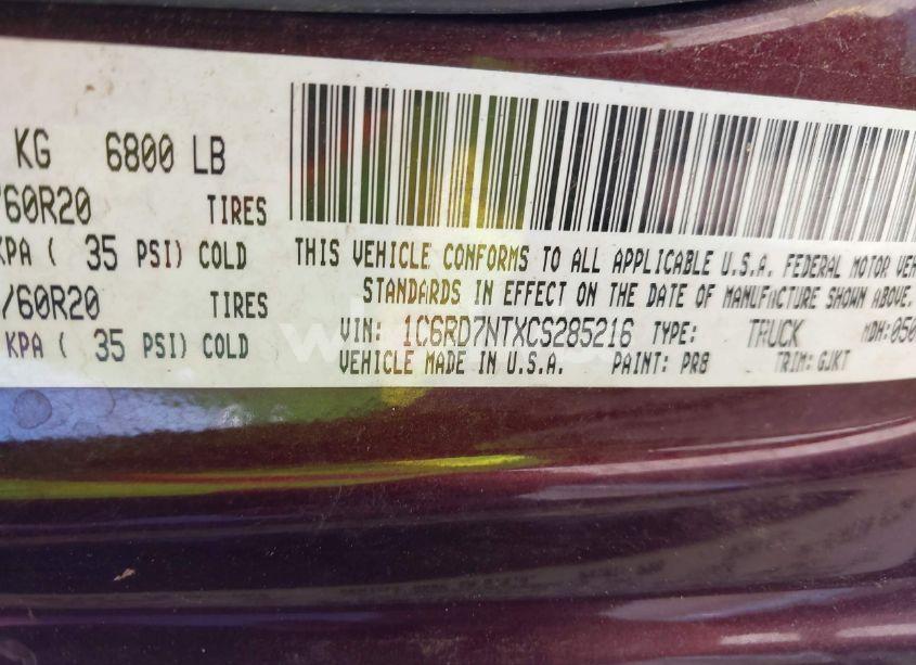 Photo 9 of 2012 Ram 1500 LARAMIE (VIN 1C6RD7NTXCS285216)