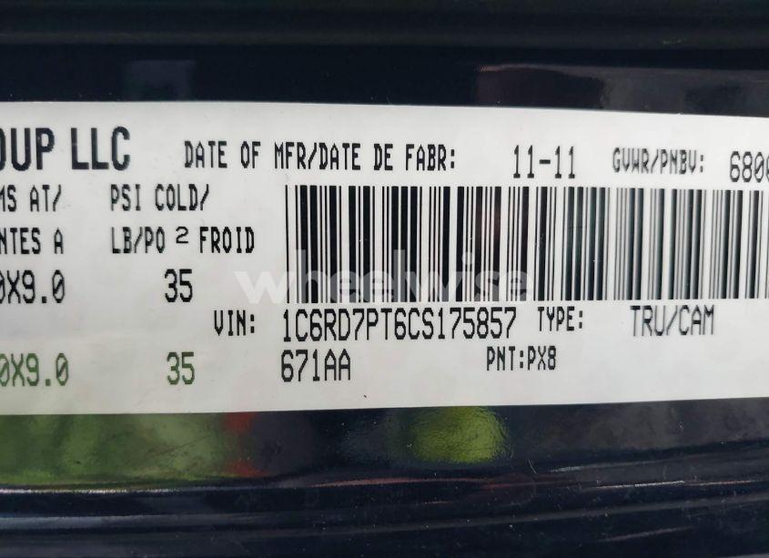 Photo 9 of 2012 Ram 1500 LARAMIE LONGHORN EDITION (VIN 1C6RD7PT6CS175857)
