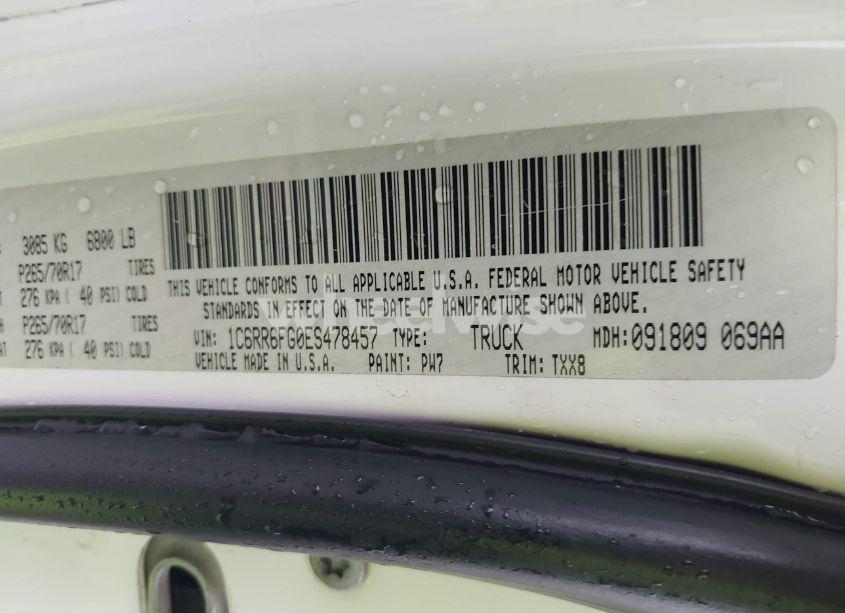 Photo 9 of 2014 Ram 1500 TRADESMAN (VIN 1C6RR6FG0ES478457)