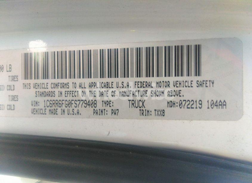 Photo 9 of 2015 Ram 1500 TRADESMAN (VIN 1C6RR6FG0FS779408)