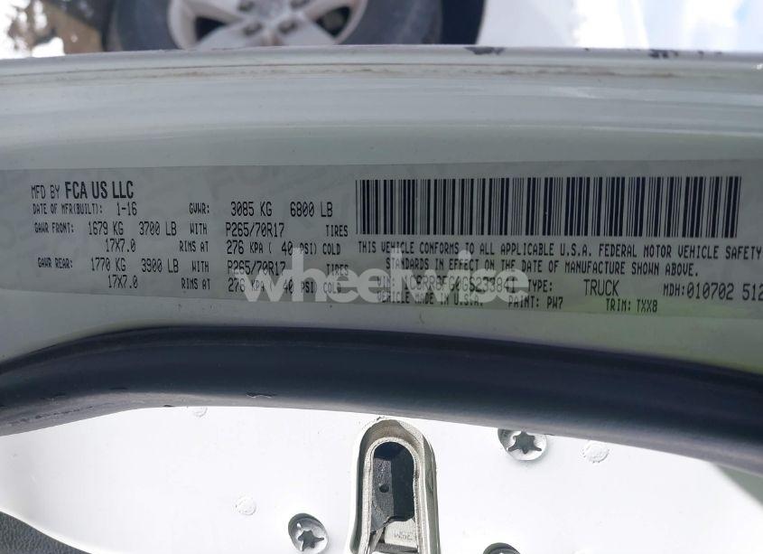 Photo 9 of 2016 Ram 1500 TRADESMAN (VIN 1C6RR6FG0GS233841)