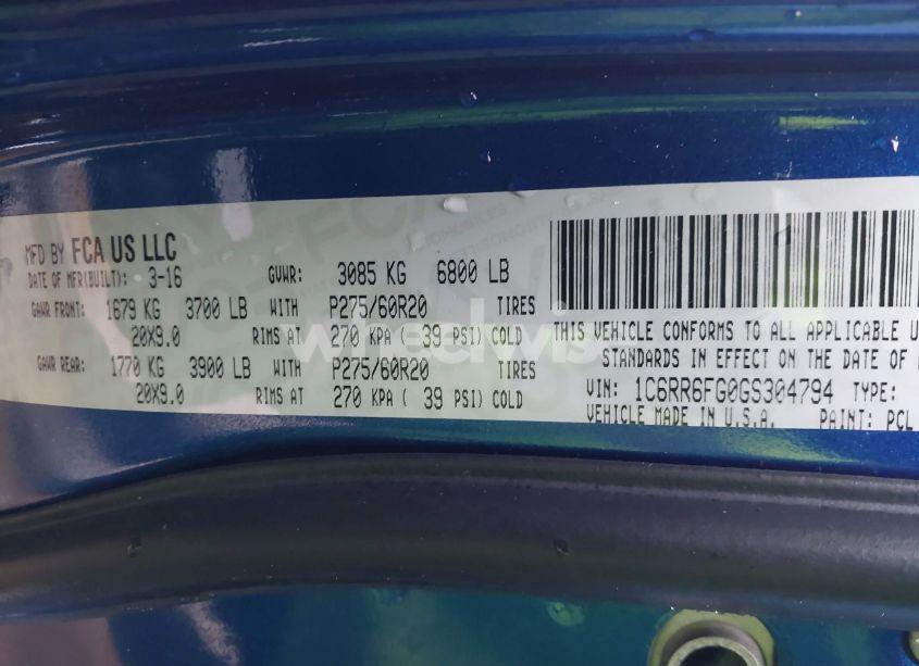 Photo 9 of 2016 Ram 1500 EXPRESS (VIN 1C6RR6FG0GS304794)