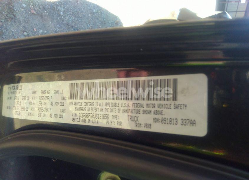 Photo 9 of 2018 Ram 1500 TRADESMAN 4X2 6'4 BOX (VIN 1C6RR6FG0JS131656)