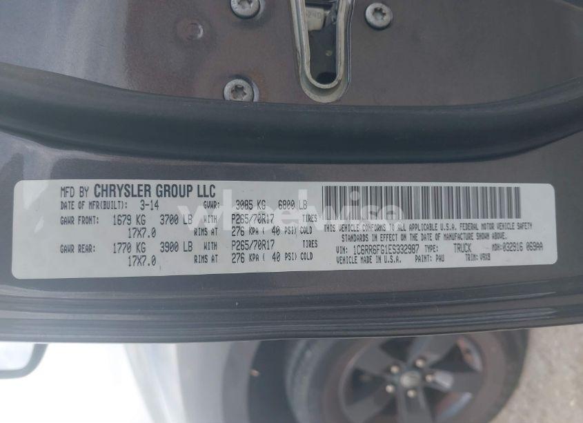 Photo 9 of 2014 Ram 1500 TRADESMAN (VIN 1C6RR6FG1ES332987)