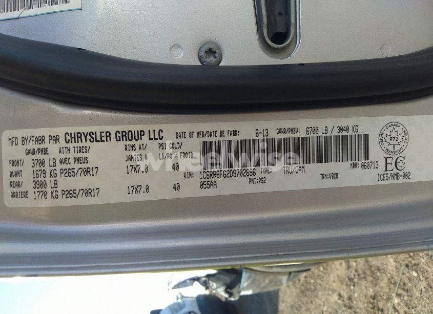 Photo 9 of 2013 Ram 1500 ST (VIN 1C6RR6FG2DS702696)