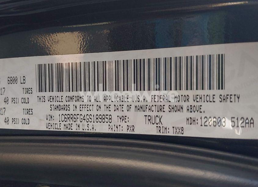 Photo 9 of 2016 Ram 1500 TRADESMAN (VIN 1C6RR6FG4GS189858)