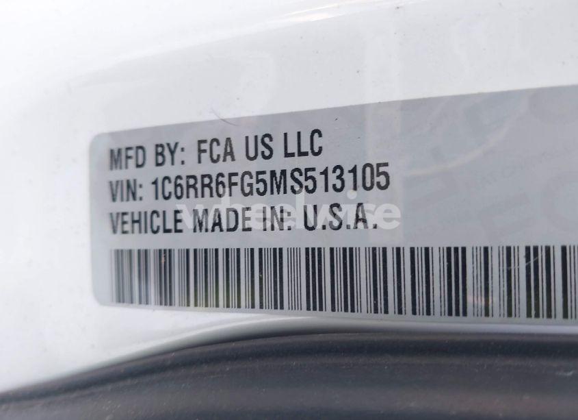 Photo 9 of 2021 Ram 1500 CLASSIC (VIN 1C6RR6FG5MS513105)