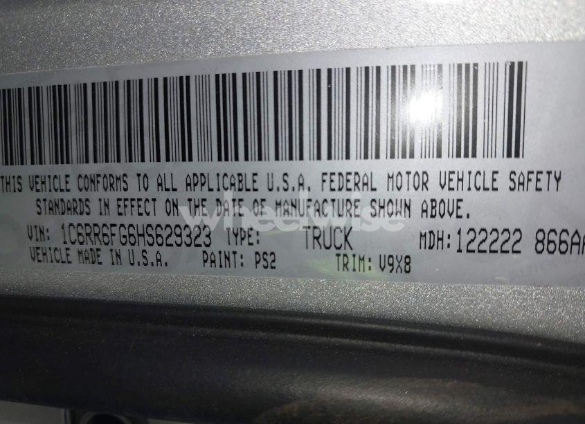 Photo 9 of 2017 Ram 1500 TRADESMAN 4X2 6'4 BOX (VIN 1C6RR6FG6HS629323)