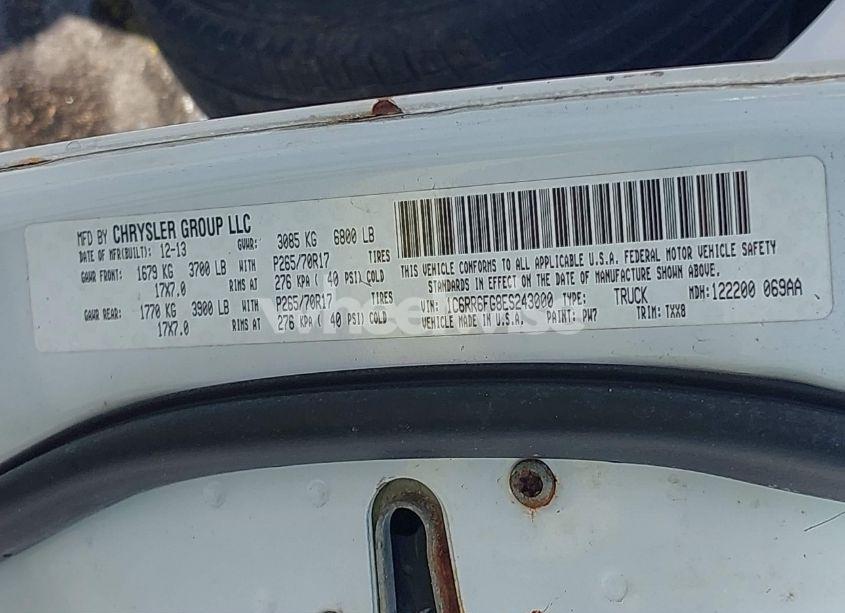 Photo 9 of 2014 Ram 1500 TRADESMAN (VIN 1C6RR6FG8ES243000)