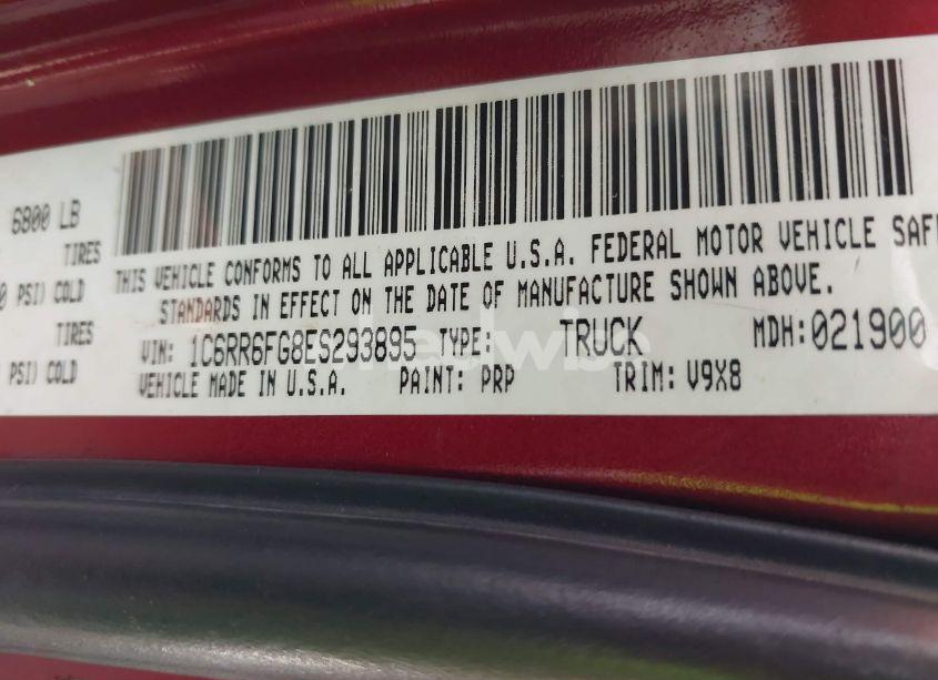 Photo 9 of 2014 Ram 1500 TRADESMAN (VIN 1C6RR6FG8ES293895)