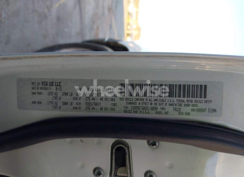 Photo 9 of 2016 Ram 1500 TRADESMAN (VIN 1C6RR6FG8GS118890)