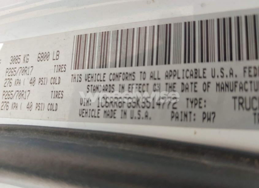 Photo 9 of 2019 Ram 1500 CLASSIC TRADESMAN 4X2 6'4 BOX (VIN 1C6RR6FG9KS514772)